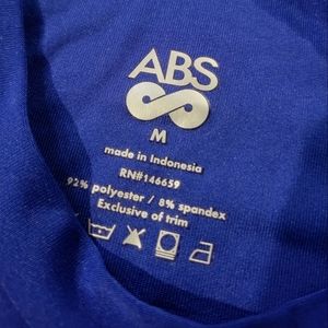 ABS Short Sleeve Athletic Hoodie Blue